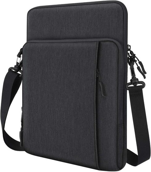 13.3 Inch Tablet Sleeve Shoulder Bag Carrying Case for iPad Pro 12.9" M2 6th/5th/4th/3rd Gen 2022-2018, Galaxy Tab S9+/S8+/S7 FE/S7+ 12.4", Surfac...