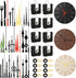 8 PCS High Torque Quartz Clock Movement Mechanism Replacement Clock Kit with 12 Different Pairs of Clock Hands for DIY Repair Clock Parts Shaft Le...