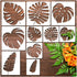 Large Tropical Leaf Stencils for Painting on Wood Wall Reusable Leaves Fern Palm Stencils for Crafts Canvas Furniture Wall Drawing Card Making Pat...
