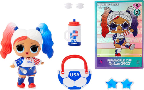 L.O.L. Surprise! X FIFA World Cup Qatar 2022 Dolls with 7 Surprises Including Accessories, Limited Edition Collectible Doll with Soccer Theme, Hol...