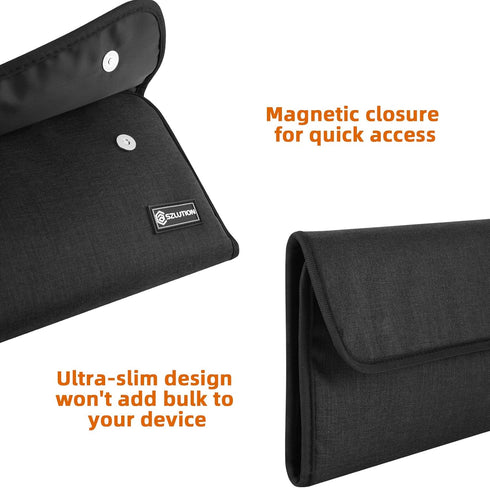 Travel Case Compatible with Apple Magic Keyboard + Magic Trackpad + Magic Mouse, Magic Keyboard Accessories Sleeve Case (Black)...