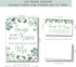 Your Main Event Prints Eucalyptus Bridal Shower Games – How Many Kisses For The Mrs, Includes 1 Stand (5x7) and 50 Guessing Cards...