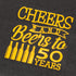 Crisky Cheers to 50 Years 50th Birthday Napkins Black and Gold 50th Brithday Decorations Birthday Party Supplies Beverages Napkins 50 PCS, 3-Ply...