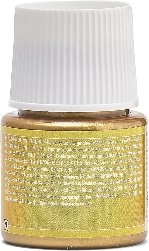 Pebeo Porcelaine 150 Ceramic Paint - Water-Based High-Gloss Color Paints for Porcelain, 45 ml Bottle, Gold...