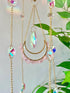 Crystal Suncatcher Rose Quartz, Spiritual, Sun Catcher Hanging for Windows, Rainbow Maker, Crystal Indoor Garden Home Decor, Natural Gemstone Boho...