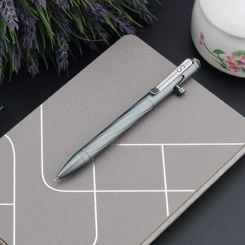 SMOOTHERPRO Premium Bolt Action Pen Compatible with Pentel Refill Durable Stainless Steel Clip Weight Balanced for EDC Signature Office School Bus...