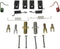 Dorman HW17489 Rear Parking Brake Hardware Kit Compatible with Select Nissan Models...