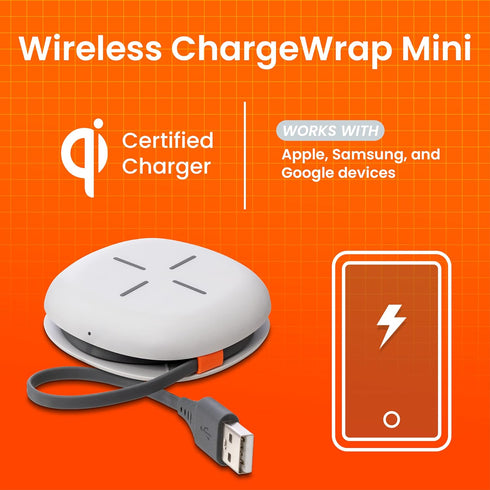 Ventev Wireless Chargewrap Mini, Qi Certified Charger for Most Wireless-Enabled Devices (WCWMINIVNV)......