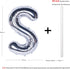 Letter Balloons 40 Inch Giant Jumbo Helium Foil Mylar for Party Decorations Silver S...