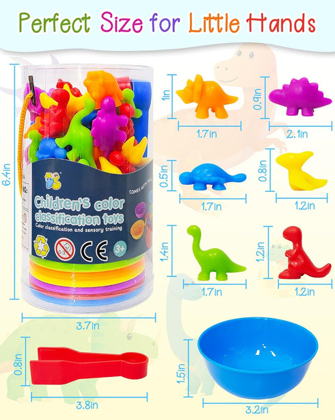 Counting Dinosaurs Montessori Toys for 3 4 5 Years Old Boys Girls, Toddler Preschool Learning Activities Toys for Kids Ages 2-4, 3-5, 4-8, Birthda...