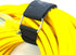 4pc 18" x 1.5" (13” useable) Nylon Webbing Hook and Loop Cinch Straps with Metal Buckle, Reusable Fastening, Securing, Cable Straps...