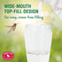 Perky-Pet 9201-6 Top-Fill Pinch-Waist Glass Hummingbird Feeder – 12 oz, PInk...