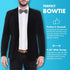 GoTie Men's Dotted Bowtie - Bow Ties Ready to Wear - Pretied Adjustable Ties for Short or Tall Men - The Navy Reflective...
