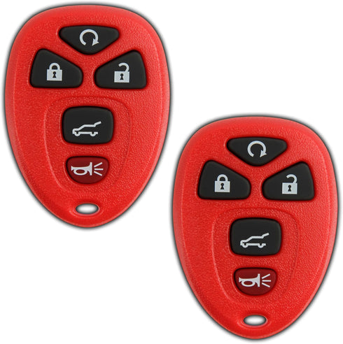 2X KeylessOption Key Fob Replacement for 2007 2008 2009 2010 2011 2012 2013 2014 2015 2016 2017 Buick Cadillac Chevrolet Chevy GMC Saturn Remote, ...