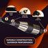 SatelliteSale Digital Toslink SPDIF Audio Optical Fiber Cable Universal Wire Nylon Black/Silver Cord 15 feet...