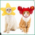 5 Pieces Cat Hat Cat Dog Costume Cute Pet Hat Bunny Rabbit Hat with Ears Headwear Lion Mane Cap Valentine New Years Day Party Accessory for Kitten...