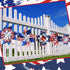 12 Pieces 7 Inch Reflective Pinwheels Patriotic Pinwheel American Flag Pattern Pinwheel for Celebrating Independence Day, Patriotic Decorations fo...