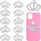 Syhood Crystal Rhinestone Crown Embellishments Rhinestone Embellishments Flatback Crystal Accessory for DIY Crafts Jewelry Making Phone Back Shell...