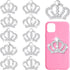 Syhood Crystal Rhinestone Crown Embellishments Rhinestone Embellishments Flatback Crystal Accessory for DIY Crafts Jewelry Making Phone Back Shell...