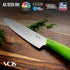 Vos Ceramic Chef Knife 8 Inch with Protection Cover – Large Ceramic Kitchen Knife for Slicing, Dicing, and Fruits – Lightweight Zirconia Blade – L...