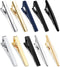 JOERICA 10 Pcs Tie Clips Set for Men Tie Bar Pin Clips Set for Regular Ties Necktie Wedding Business Clips With Gift Box...