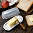 Butter Dish with Lid, Airtight Butter Dish for Countertop and Refrigerator,Microwave/Dishwasher Safe, Plastic Butter Keeper Tray for West/ East Co...
