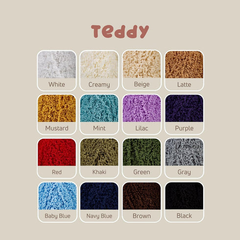 Sensy Teddy Yarn for Crocheting, Sheepy Yarn, Sherpa Fleece Yarn, Soft Fluffy and Cozy Yarn, Baby Blanket Yarn, Amigurumi Yarn, 3.5 oz, 109 Yards,...