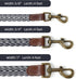 Mile High Life Heavy Duty Dog Leash with Metal Sturdy Clasp and Genuine Leather Connection, Strong Dog Rope Leash for Medium and Large Dogs, Puppy...