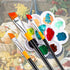 Paint Brush Acrylic Paint Brushes Angled Flat Art Paint Brush Set Small Artist Paint Brushes for Acrylic Craft, Watercolor, Oil, Gouache, Face Bod...