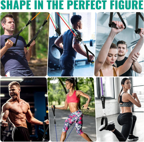 Resistance Bands for Working Out Exercise Bands Resistance Bands Set Fitness Bands Stretch Bands for Exercise Band Workout Bands Resistance Band D...