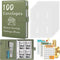 Huhuhero 100 Envelopes Money Saving Challenge, A5 Budget Binder with Cash Envelopes & 3 Budgeting Planner Trackers to Save $5,050, 10,400, 500, Mo...