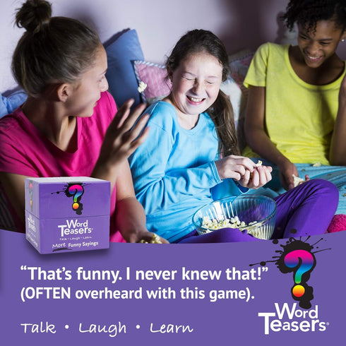 More Funny Sayings - Even More Funny Word Game & Conversation Starter for Kids, Teens & Adults - Idiom Game - Family Trivia Cards for Adults & Kid...