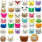 40 PCS Mini Animal Plush Toys Set Cute Small Animal Stuffed Toy Keychain for Party Favors Keychain Ornament for Goody Bag Easter Egg Stuffers Carn...