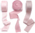 CT CRAFT LLC Frayed Satin Silk Ribbon 1" x 10 Yards x 3 Rolls Blush Pink Dusty Rose Light Coffee for Christmas Home Decor Gift Wrapping DIY Crafts...