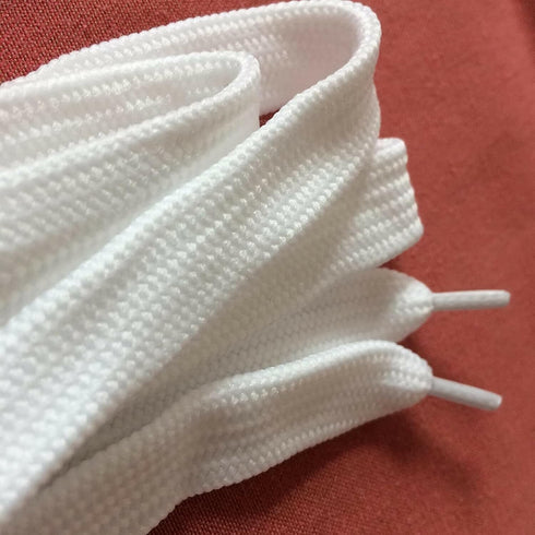 3 Pair 14 mm x 55" Hoodie Drawstring Cord Replacement – Flat Cotton Rope White, Black, Grey for Sweatpants, Joggers, Casual Pants, Gym Shorts, Pan...