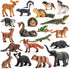 20Pcs Forest Animal Figurines, Miniature Plastic Woodland Animal Figure Toy Set for Kids Toddler Boy Girl Age 3-5 3 4 5 Party Supplies Cake Topper...