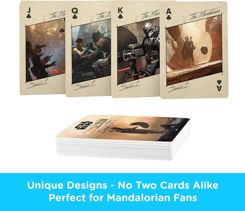 AQUARIUS Star Wars Playing Cards - Art of The Mandalorian Themed Deck of Cards for Your Favorite Card Games - Officially Licensed Star Wars Mercha...