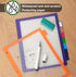 16Pcs/2 Set 8 Tab Dividers for 3 Ring Binder, 16 Pcs Clear Color 3 Ring Binder Dividers with Tabs, Page Folder Dividers, Plastic Tabbed File Divid...