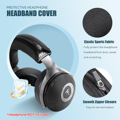 Desing Wish Headphone Headband Cover Compatible with Focal Celestee/Elegia/Clear Mg/Stellia/Utopia/Clear Headphones, Thicker Sports Fabric Replace...