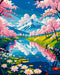 QUITEDEW Paint by Numbers Kit for Adults Flowers,Paint by Number for Adults,Landscape Paint by Numbers for Adults Beginner Gifts Arts Crafts for H...