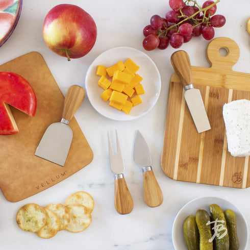Totally Bamboo 4-Piece Cheese Tool Set, Charcuterie Board Accessories...