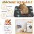 4 Pack Ultra Soft Dog Cat Bed Mat with Cute Prints Reversible Fleece Dog Crate Kennel Pad Cozy Washable Thickened Hamster Guinea Pig Bed Pet Bed M...