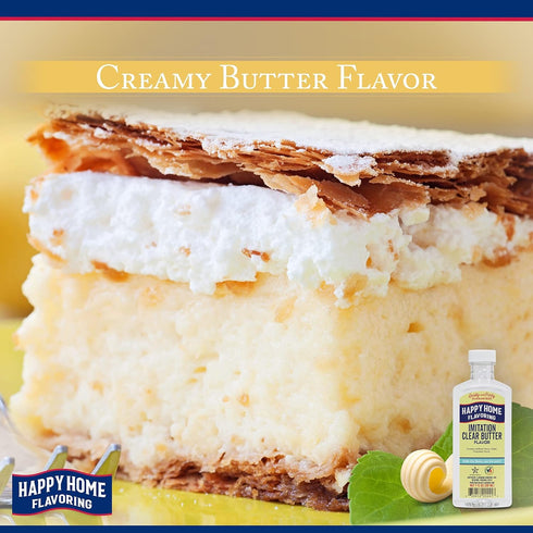 Happy Home Imitation Clear Butter Flavoring, Non-Alcoholic, Certified Kosher, 7 oz....