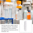 Magnetic Stir Bars,10 Pcs PTFE Magnetic Stirrer Mixer Stir Bar, 20 mm/ 0.8 Inch White Laboratory Stirrer Mixer Bar (10)...