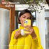 ORNARTO Compatible with iPhone 13 Pro Case 6.1, Slim Liquid Silicone 3 Layers Full Covered Soft Gel Rubber Case Cover 6.1 inch-Lemon Yellow...