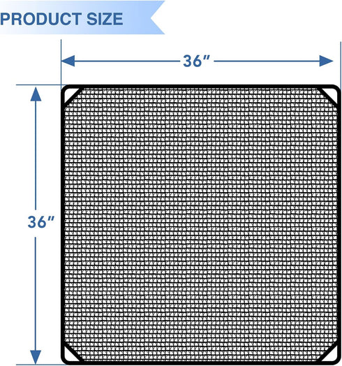 E&K 36"x36" Outdoor AC Unit Cover Air Conditioner Compressor Mesh Top Cover for Outside with Bungee Cords Protect from Leaf Dust and Debris...