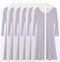Simple Houseware 50-Inch Clear Garment Bags with Zipper for Suits, Dresses, Costumes, Uniforms - 6 Pack...