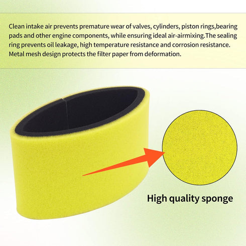 11013-0021 Air Filter Oil filter Compatible with Kawasaki KVF650 KVF750 KVF 650 750 Brute Force 650 750 4X4i Hardwood Green HD NRA Outdoors EPS Ca...