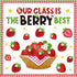 85 Pcs Fruit Bulletin Board Set Strawberry Classroom Decorations 3D Strawberry Honeycomb Balls Flower Berry Cutouts for Summer Holiday Back to Sch...