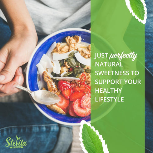 Stevita Stevia with Xylitol Supreme - 50 Packets - All-Natural Sweetener, No Calories - Non-GMO, Vegan, Kosher, Keto, Paleo, Gluten Free, Erythrit...